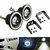 Car Fog Lamp Angel Eye LED DRL Projector Cob Light 89mm (3.5 inches Front) (2.5 inches Back) - Set of 2