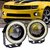 Car Fog Lamp Angel Eye LED DRL Projector Cob Light 89mm (3.5 inches Front) (2.5 inches Back) - Set of 2