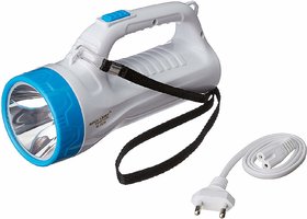Rocklight Rechargeable Torch + Emergency light 2 in 1 (combo pack of 2)