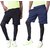NSZO Solid Men Black-BLUE Shorts (Pack of 2)