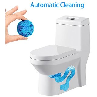                       H'ENT 10pc Blue Bubble Toilet Automatic Cleaning Flushing Spirit Toilet Cleaner Deodorant Block                                              