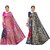 SVB Saree Navy Blue  And Red Colour Mysore Silk Saree pack of 2