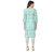 Canis Lupus Women's Ethnic Rayon Kurti ( Sea Green )