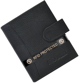 DUO DUFFEL RFID Protected Genuine Leather 20 Slot Credit Card Holder