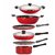 Nirlon Non-Stick Aluminium Cookware Set, 6-Pieces, Red/Black (FT12CTFP12KD12SPMCH_29_3)