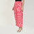 Fabclub Women Rayon Striped Free Size Palazzo (Pink)
