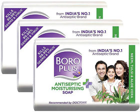 Boro Plus Moisturising Soap 125gm Pack Of 3
