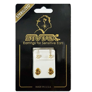                       Studex Select Card 3MM Regular Gold Plated Tiffany Pearl Ear Studs                                              