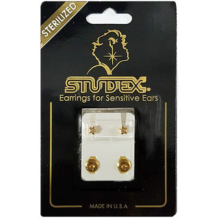                       Studex Select Card 3MM Regular Gold Plated STARLITE Studs Ear Studs                                              