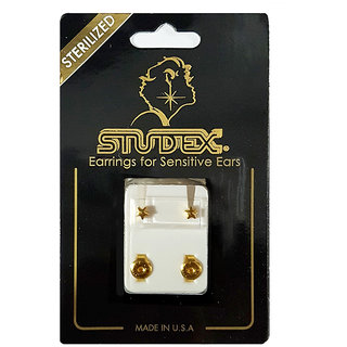                       Studex Select Card 3MM Regular Gold Plated Star Ear Studs                                              