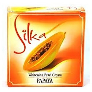 Silka Whitening Pearl Cream Papaya 6g Night Cream