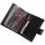 Hide & Sleek Black Faux Leather 20 Slot Credit Card Holder