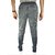 VANTAR Men's Grey  Navy Blue Printed Jogger