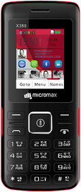 Micromax X380  ( BlackRed )