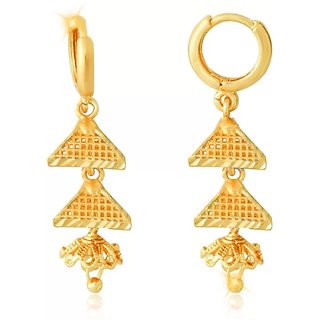 Tradtional 1gm 2 step jumkhi gold n micron plated Tradtional 1gm 2 step jumkhi gold n micron plated