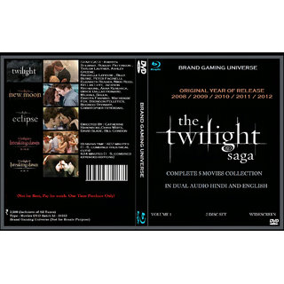 Buy The Twilight Saga Complete 5 Movies Collection in Dual Audio Hindi and English  Online @ ₹2800 from ShopClues