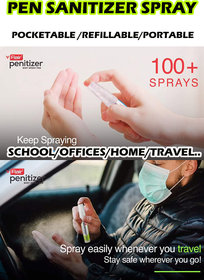 Pen Sanitizer Spray Refillable Best for School / office / home / travel pocket sanitizer