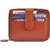 Hide & Sleek Genuine Brown Leather Card Holder Zipper Clouser
