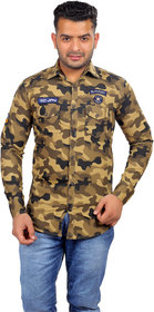 Pinjar Military Camouflage Khaki Shirt