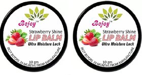 Bejoy 100 Natural Pink lip balm moisturised lip balm -20ml pack of 2 Strawberry
