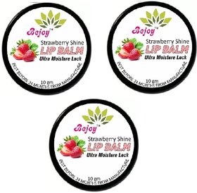 Bejoy 100 Natural Pink lip balm moisturised lip balm Strawberry
