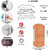 E-Retailer Polyester Fridge Handle Cover Set Of 2 Pieces (Color- Golden, Size : 6x12 Inches)