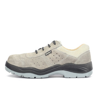 Blackburn Gray Lace-up Leather Safety Shoes