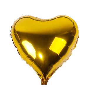                      Hippity Hop Gold Heart Balloons (18'inch) Foil Balloons Mylar Balloons( Gold)                                              