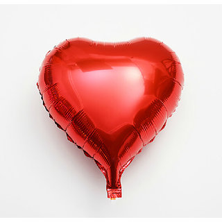                       Hippity Hop Red Heart Balloons (18inch) Foil Balloons Mylar Balloons( Red)                                              