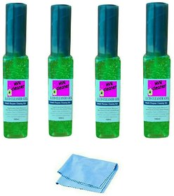 MVN CLEANER LCD Cleaner Gel 100 ML Green (Pack of 4) Cleaning Spray Clean Flat Normal Screen led TV,LCD,Laptop,Camera,Di