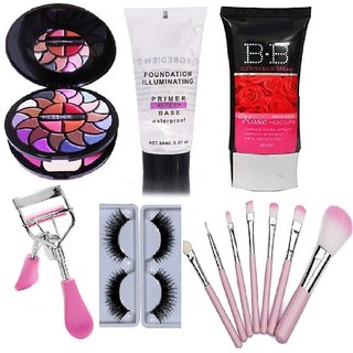                       Swipa face make-up kit  (8188)  Combo Set (bb foundation, eyelashes,eyecurler,7 pcs brush, primer-SDL210064                                              