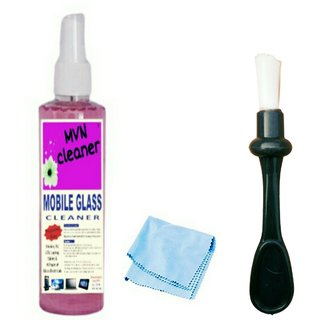                       MVN Cleaner Screen Cleaner Kit 200 ml 3 in 1 for LED and LCD TV, Computer Monitor, Laptop, and iPad Screens, Includes Cl                                              