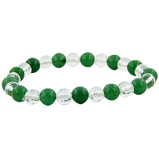 Yuvi Shoppe Sphatik and Jade Crystal Bracelet Yuvi Shoppe Sphatik and Jade Crystal Bracelet