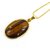 Raviour Lifestyle Tiger Eye Gemstone Pendant Locket in Panchdhatu Stone Pendant