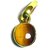 Raviour Lifestyle Tiger's Eye Pendant with Natural Tiger's Stone Astrological Stone Pendant