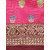 Meia Pink And Brown  Floral Printed Mysore Silk Saree