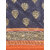 Meia Dark Blue And Orange  Solid Printed  Saree