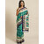Meia Green And Blue  Printed Saree