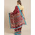 Meia Maroon Animal Print Saree