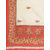 Meia White And Red Animal Print Saree