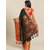 Meia Black And Red Embellished Saree