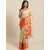 Meia Cream And Red Embellished Saree