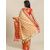 Meia Cream And Red Embellished Saree