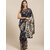 Meia Navy Blue And Gold Embellished Art Silk Saree
