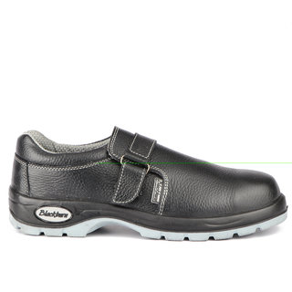 Blackburn Black Buckle Leather Safety Shoes