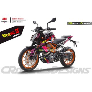 Buy Cr Decals Ktm Duke 125 0 250 390 Custom Decals Wrap Stickers Dragonball Z God Kit Online Get 30 Off