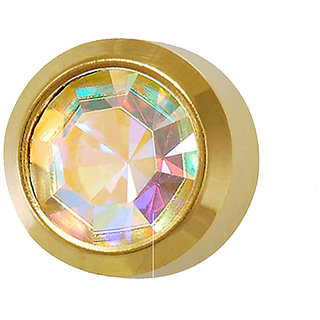                       Studex Universal Regular Gold Plated 2Mm Bezel Rainbow Crystal Ear Stud (12 Pair)                                              