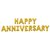 Decor My Day Happy Anniversary Foil Balloon, Gold Color ( Pack of 16 Alphabets)