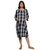 Thrill Women's Woolen Multipurpose Maternity Dress 3/4 th Sleeve Black