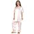 Thrill Peach Satin Night Suit Maternity Dress Half Sleeve For Women Free Size